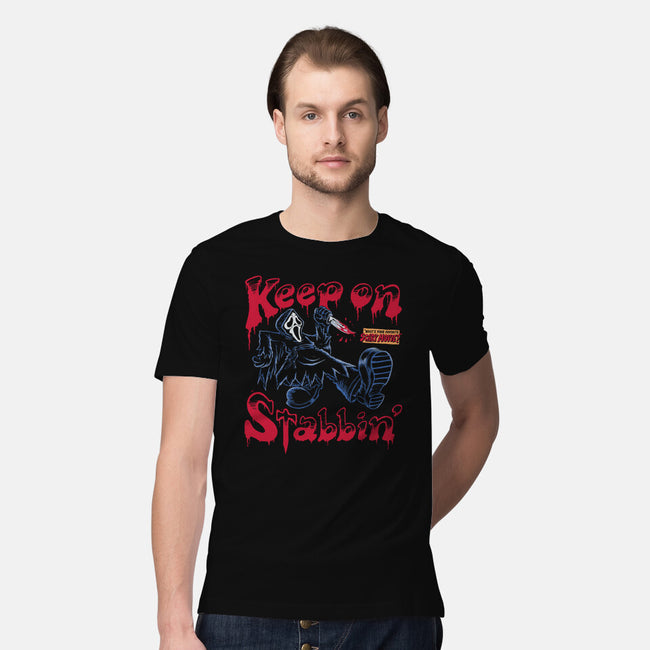 Keep On Stabbin Ghost-mens premium tee-yellovvjumpsuit