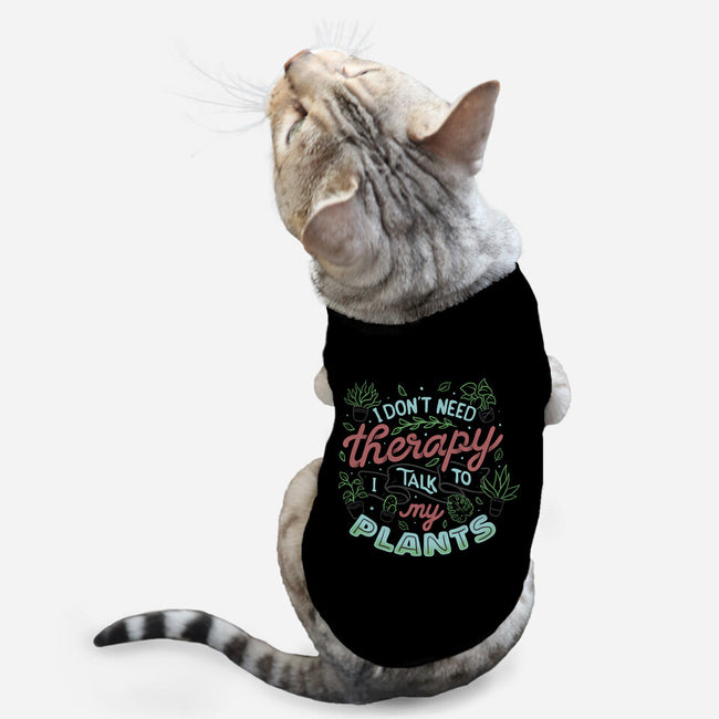 I Talk To My Plants-cat basic pet tank-tobefonseca