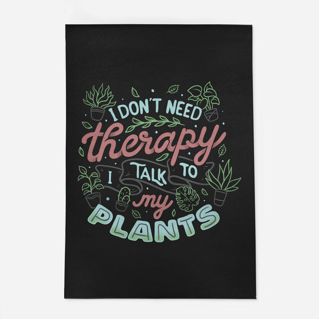 I Talk To My Plants-none indoor rug-tobefonseca