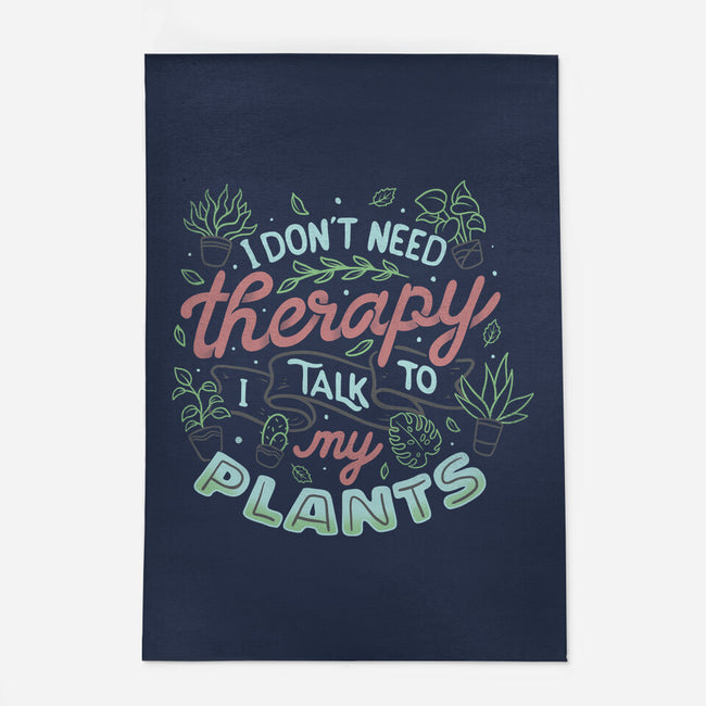 I Talk To My Plants-none indoor rug-tobefonseca
