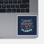 I Talk To My Plants-none glossy sticker-tobefonseca