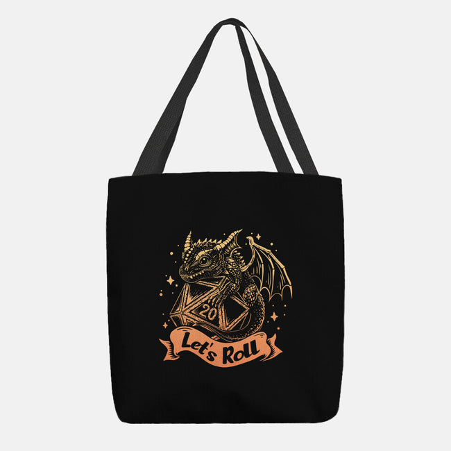 Let's Roll Dragon-none basic tote bag-marsdkart