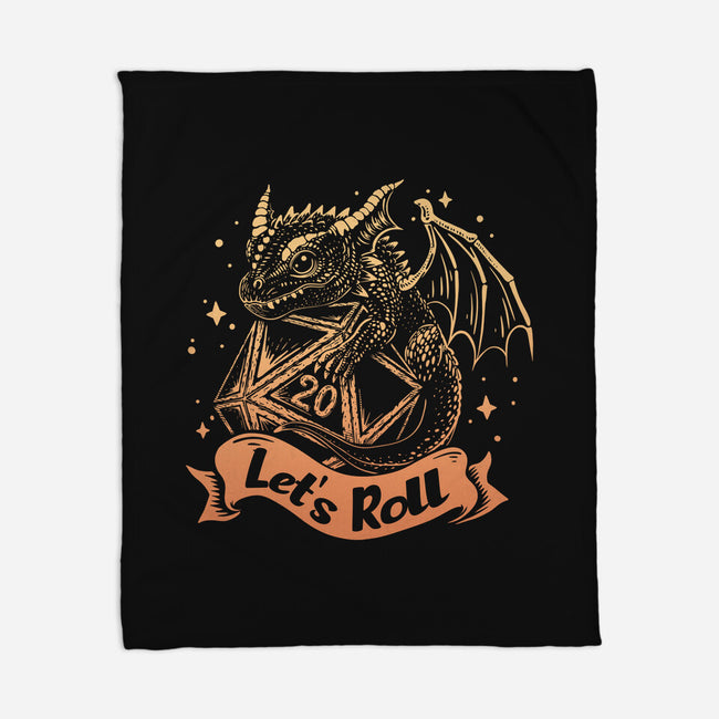 Let's Roll Dragon-none fleece blanket-marsdkart