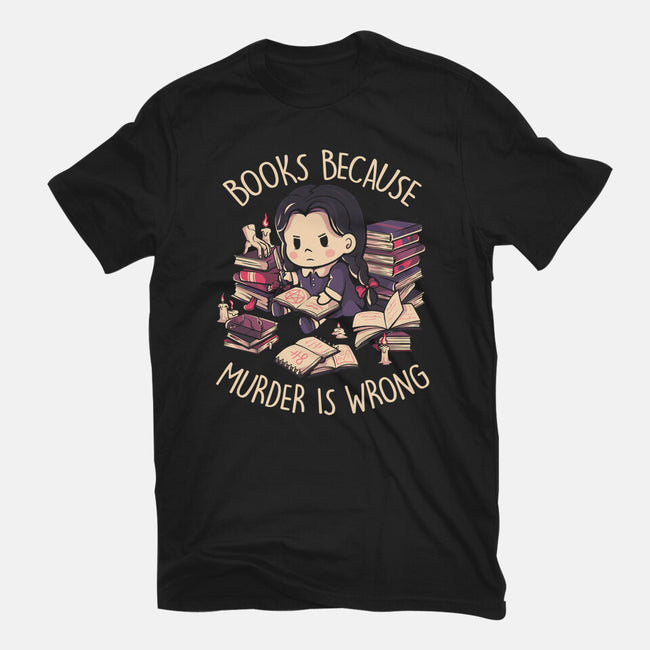 Books Because Murder Is Wrong-mens heavyweight tee-eduely
