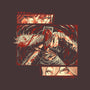Ancient Devil-none polyester shower curtain-Gazo1a