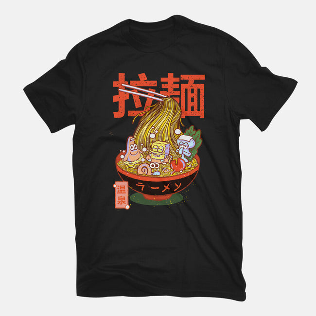Krusty Onsen Ramen-womens fitted tee-Ionfox