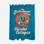 Societal Collapse-none polyester shower curtain-RoboMega