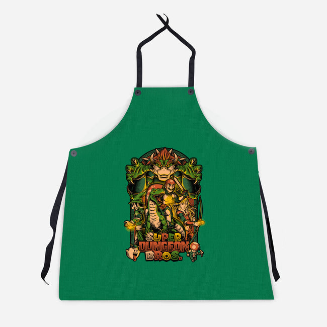 Super Dungeon Bros-unisex kitchen apron-Studio Mootant