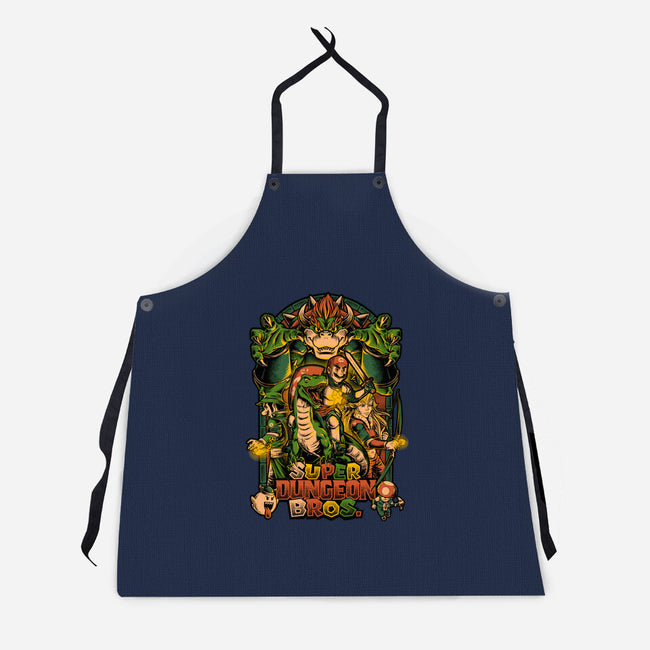 Super Dungeon Bros-unisex kitchen apron-Studio Mootant