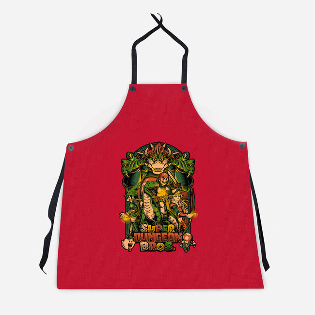 Super Dungeon Bros-unisex kitchen apron-Studio Mootant