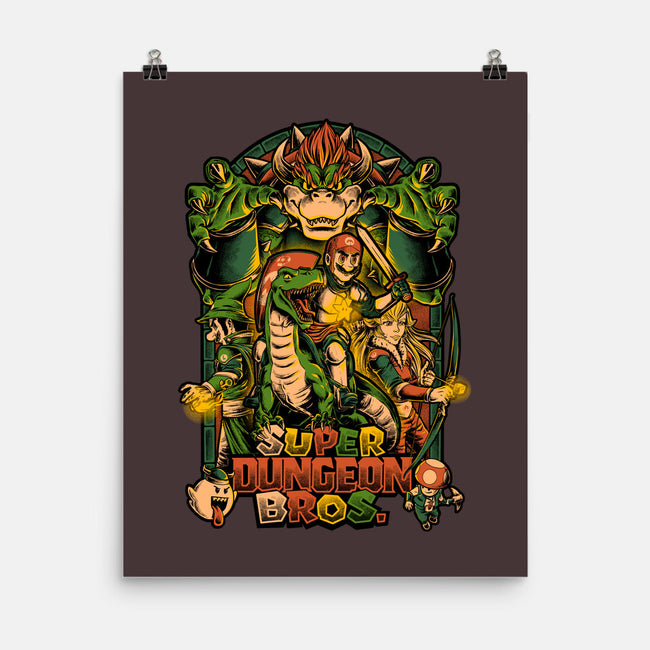 Super Dungeon Bros-none matte poster-Studio Mootant