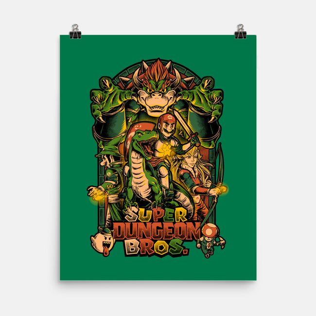 Super Dungeon Bros-none matte poster-Studio Mootant