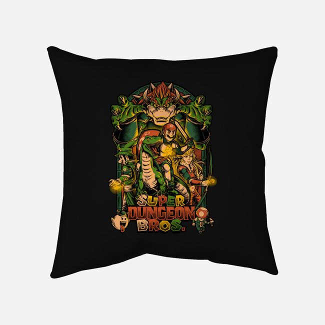 Super Dungeon Bros-none removable cover throw pillow-Studio Mootant