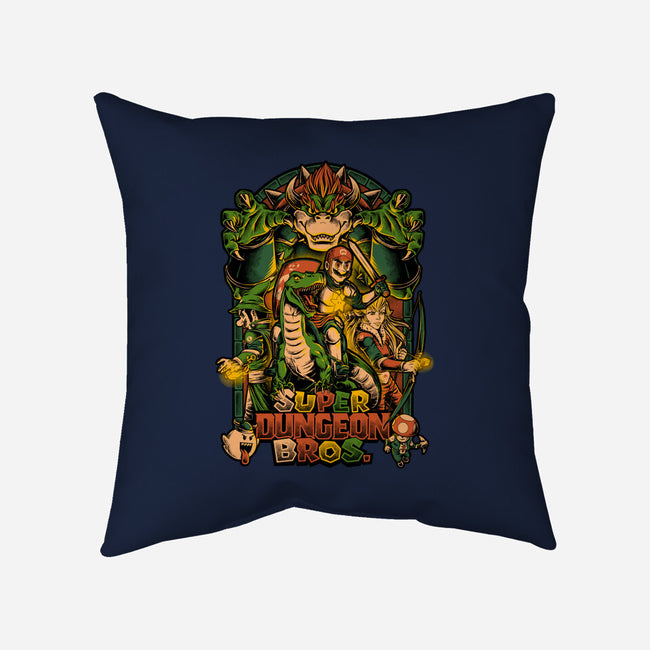 Super Dungeon Bros-none removable cover throw pillow-Studio Mootant