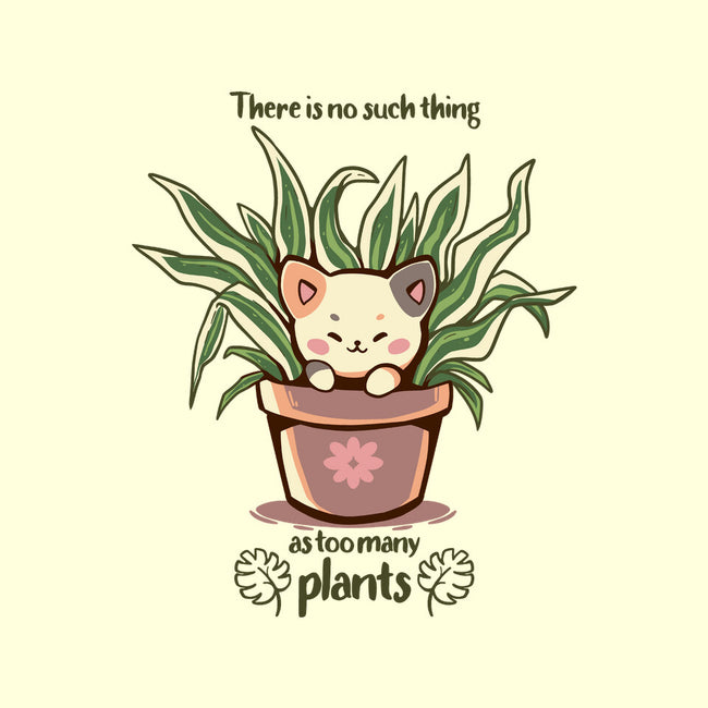 No Such Thing As Too Many Plants-none polyester shower curtain-TechraNova