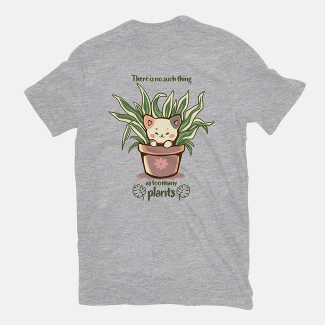 No Such Thing As Too Many Plants-youth basic tee-TechraNova