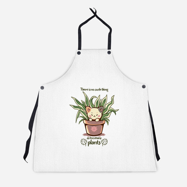 No Such Thing As Too Many Plants-unisex kitchen apron-TechraNova