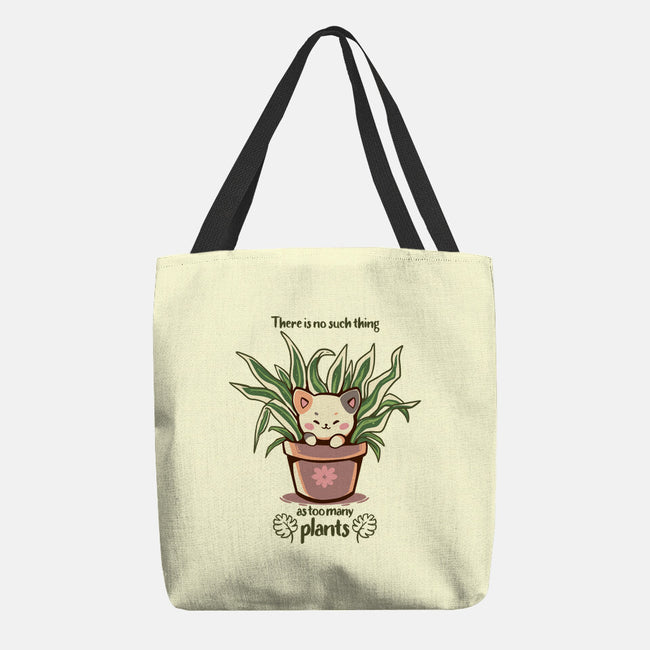No Such Thing As Too Many Plants-none basic tote bag-TechraNova