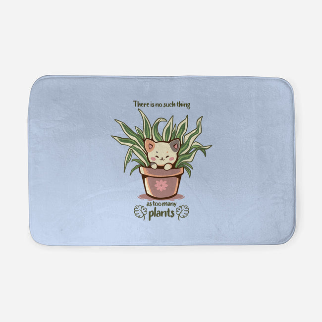 No Such Thing As Too Many Plants-none memory foam bath mat-TechraNova