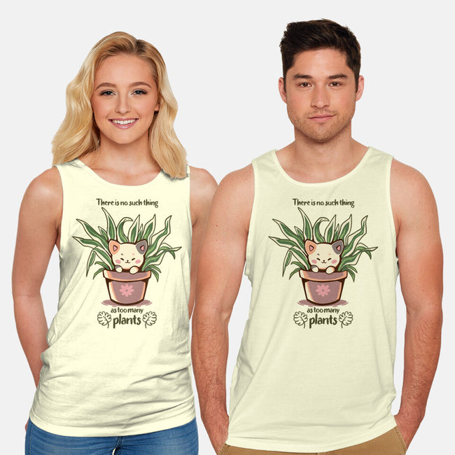 No Such Thing As Too Many Plants-unisex basic tank-TechraNova
