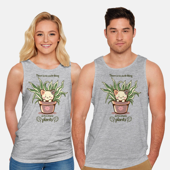 No Such Thing As Too Many Plants-unisex basic tank-TechraNova