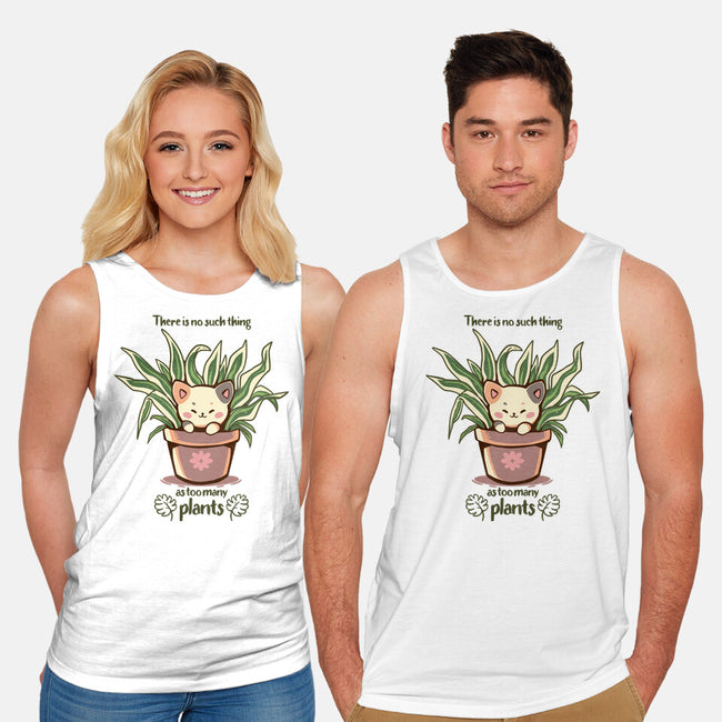 No Such Thing As Too Many Plants-unisex basic tank-TechraNova