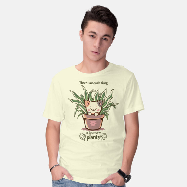 No Such Thing As Too Many Plants-mens basic tee-TechraNova