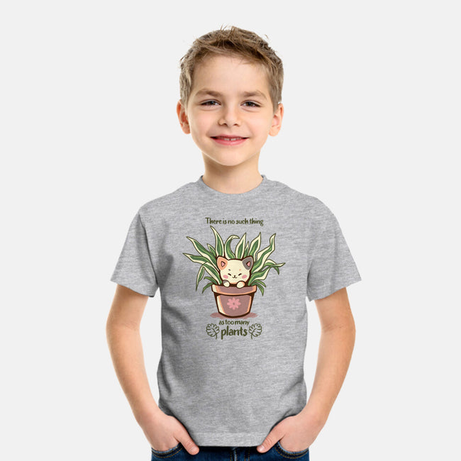 No Such Thing As Too Many Plants-youth basic tee-TechraNova