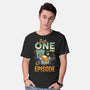 Chonky TV Addict-mens basic tee-Snouleaf