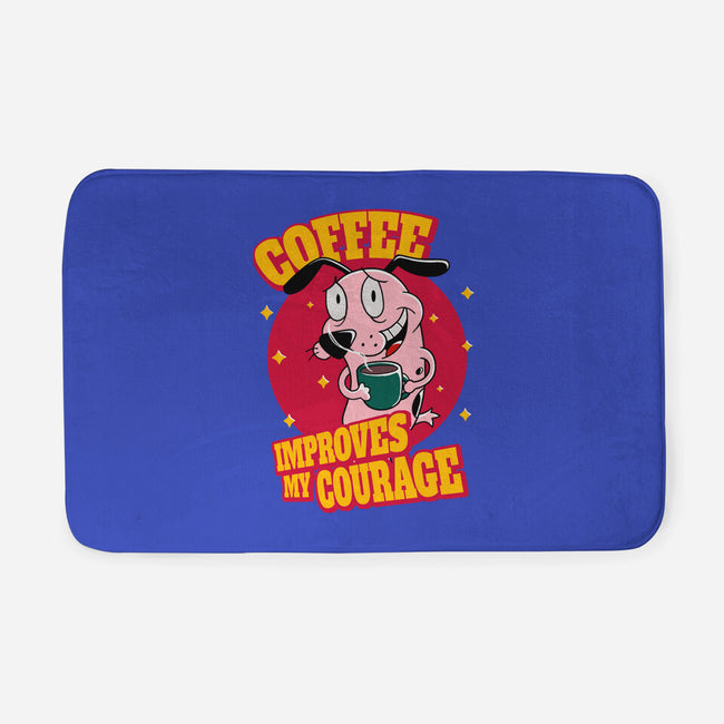 Coffee Improves My Courage-none memory foam bath mat-leepianti