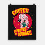 Coffee Improves My Courage-none matte poster-leepianti