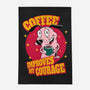 Coffee Improves My Courage-none indoor rug-leepianti