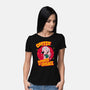 Coffee Improves My Courage-womens basic tee-leepianti