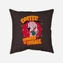 Coffee Improves My Courage-none removable cover w insert throw pillow-leepianti