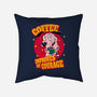 Coffee Improves My Courage-none removable cover w insert throw pillow-leepianti