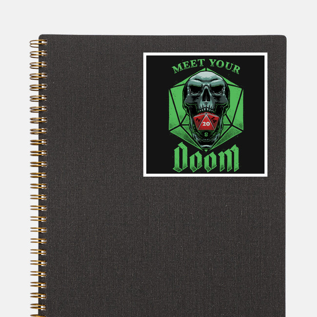 Meet Your Doom-none glossy sticker-Studio Mootant