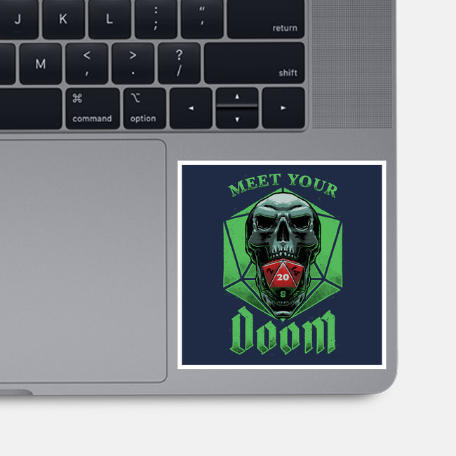 Meet Your Doom-none glossy sticker-Studio Mootant
