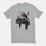 Train To School Of Magic-womens basic tee-DrMonekers