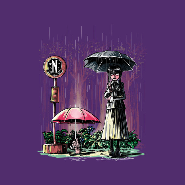 My Neighbor Wednesday-womens fitted tee-zascanauta