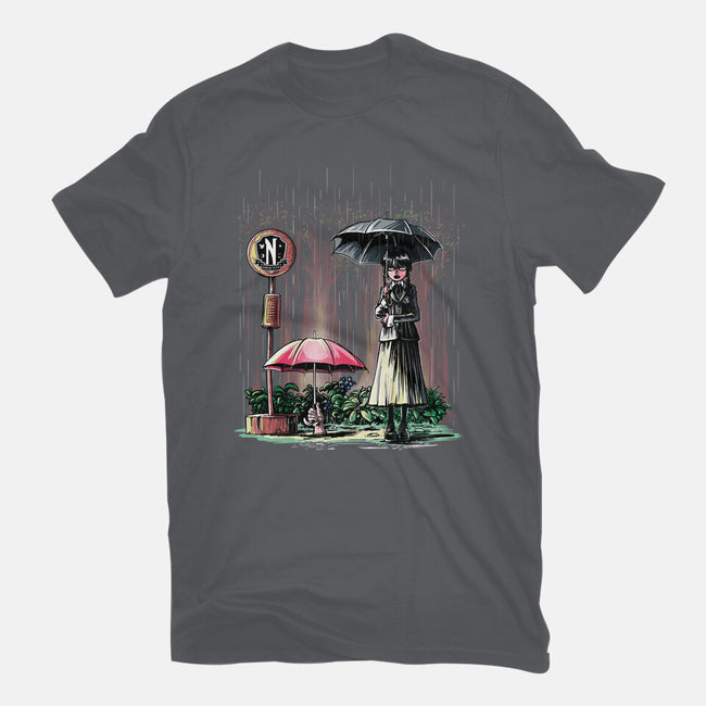 My Neighbor Wednesday-womens fitted tee-zascanauta