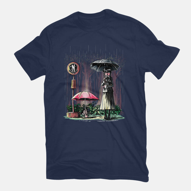 My Neighbor Wednesday-womens fitted tee-zascanauta