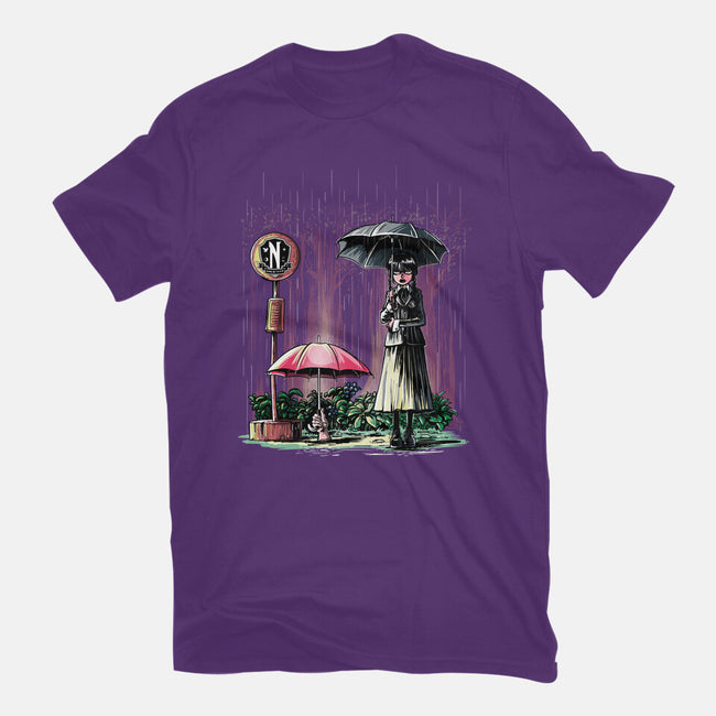 My Neighbor Wednesday-womens fitted tee-zascanauta