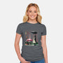 My Neighbor Wednesday-womens fitted tee-zascanauta