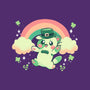 Shamrock Kitty-none basic tote bag-TechraNova