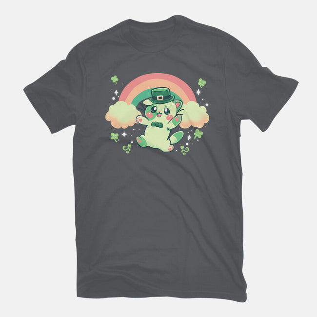 Shamrock Kitty-mens premium tee-TechraNova
