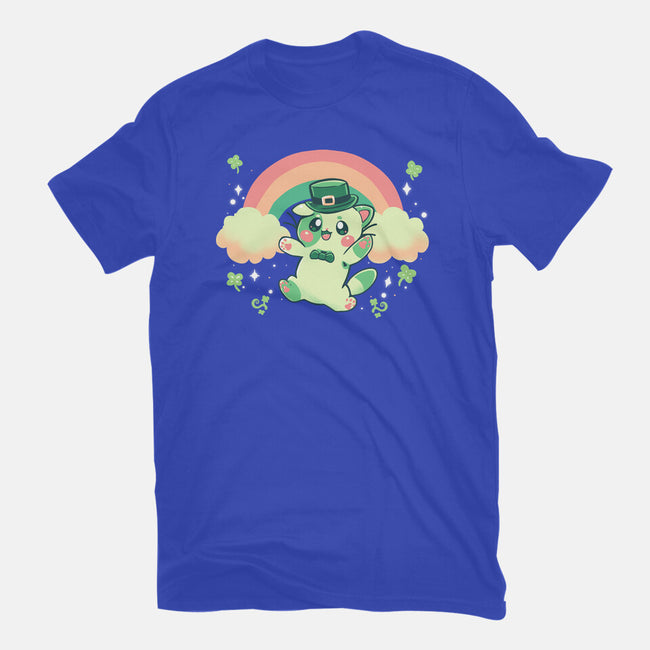 Shamrock Kitty-mens premium tee-TechraNova