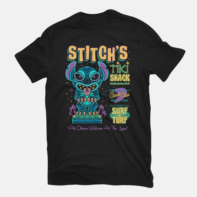 Stitch's Tiki Shack-womens fitted tee-Nemons