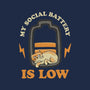 My Social Battery Is Low-none memory foam bath mat-zawitees