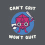 Can't Crit Won't Crit-none matte poster-Weird & Punderful