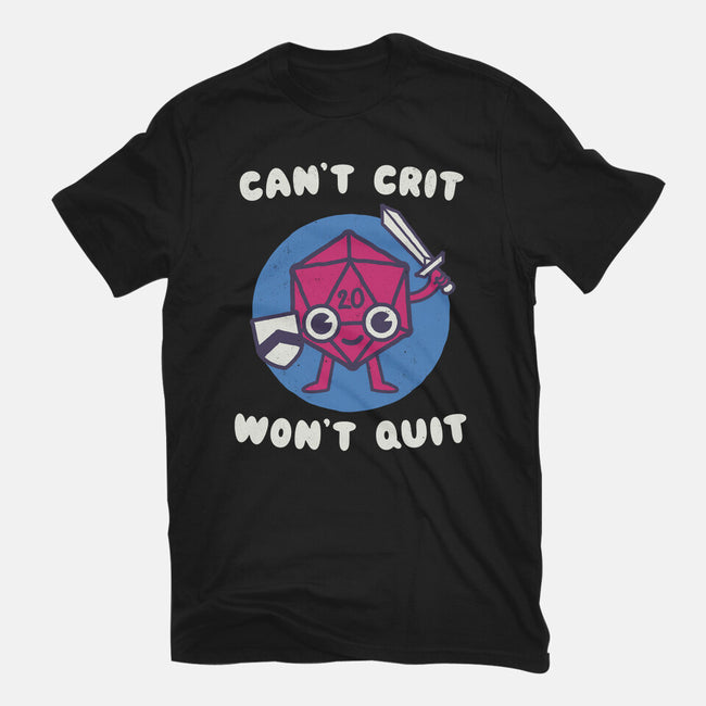 Can't Crit Won't Crit-womens fitted tee-Weird & Punderful